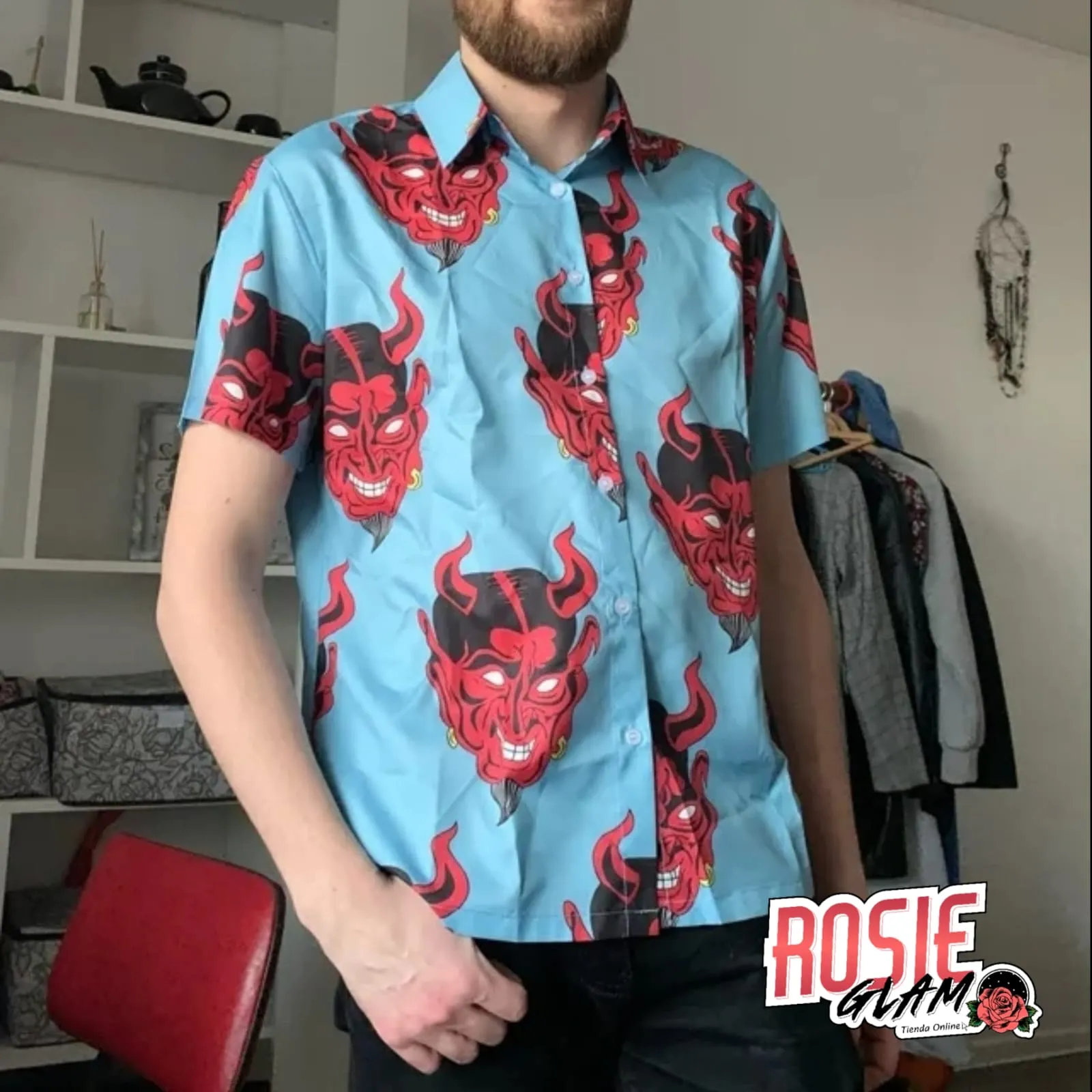 Camisa Demonios Azul