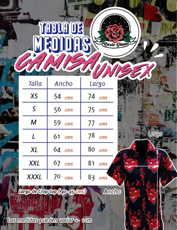 Camisa Demonios Azul