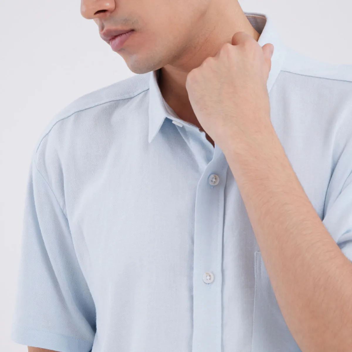 Camisa Manga Corta Con Bolsillo