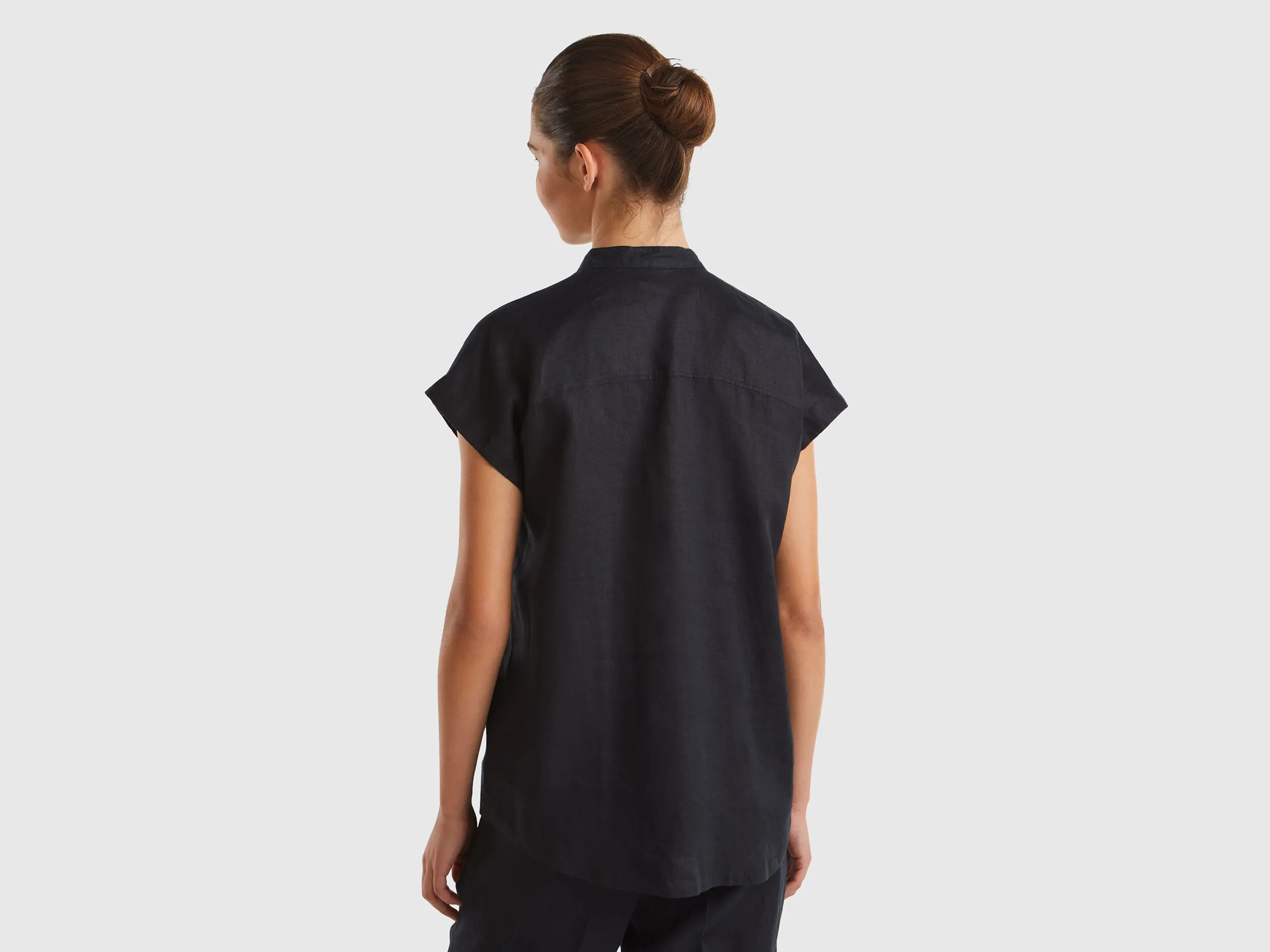 Camisa mao de lino puro