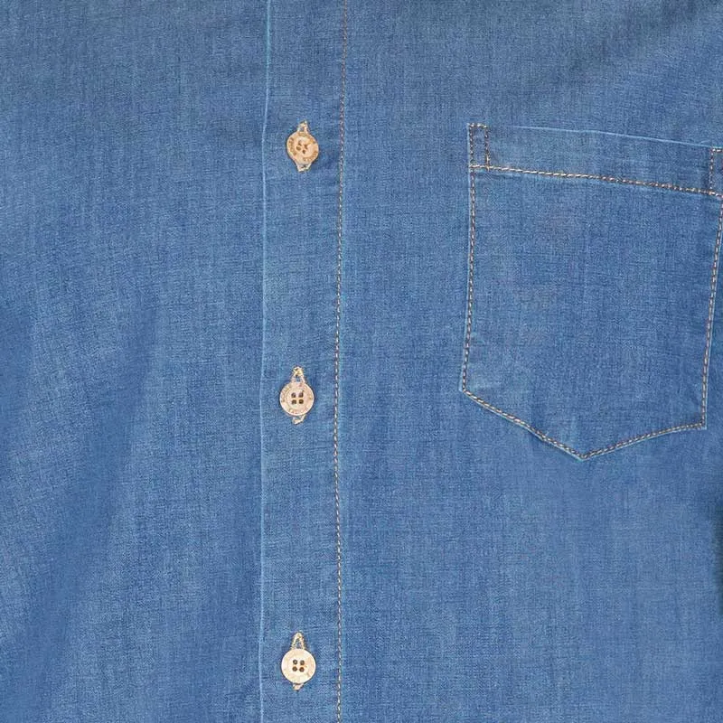 CAMISA TEJANA CON BOTONES DE MADERA DE HOMBRE  ROGER