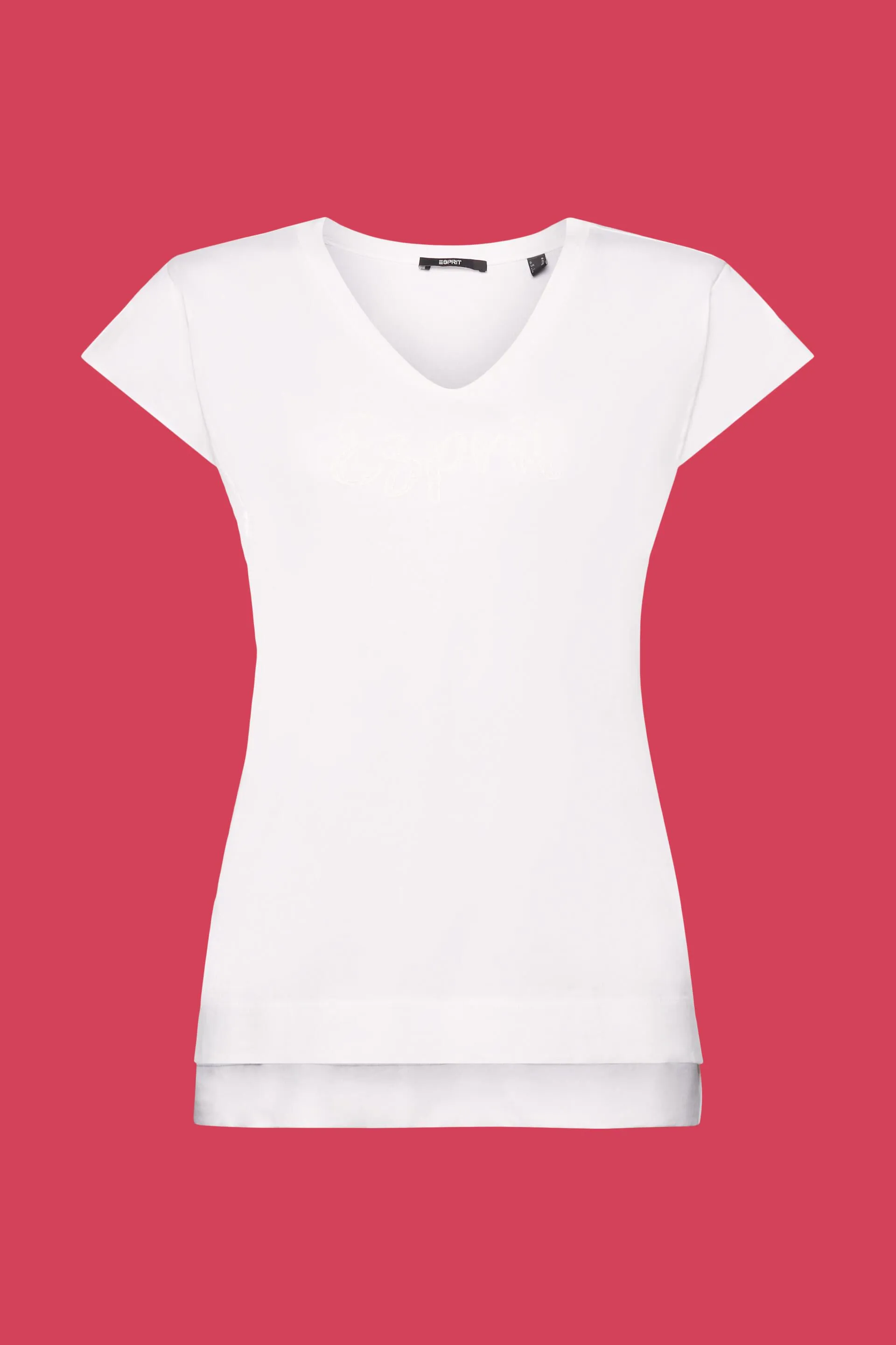 Camiseta con estampado a tono, 100 % algodón
