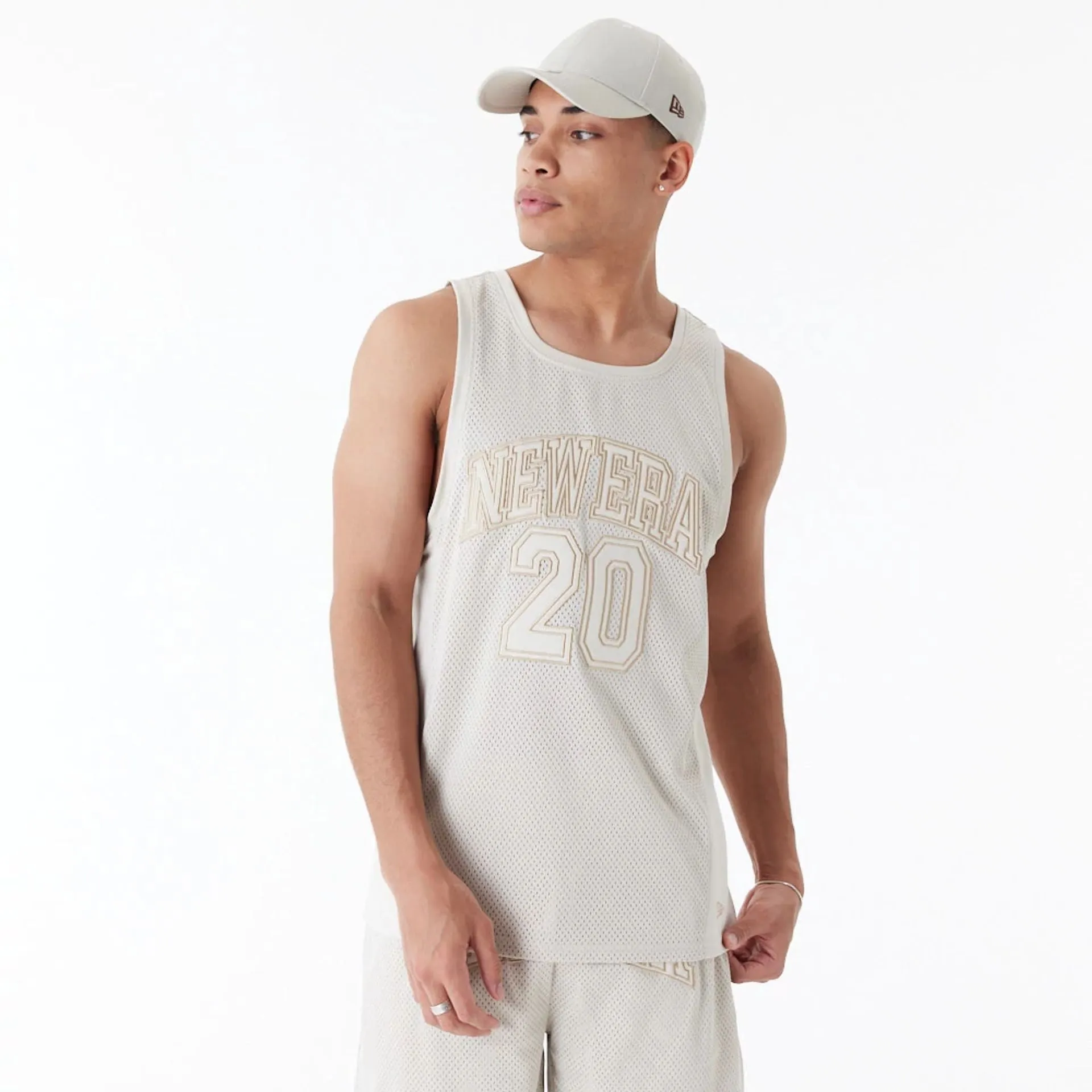 Camiseta de tirantes New Era Arch Logo Mesh