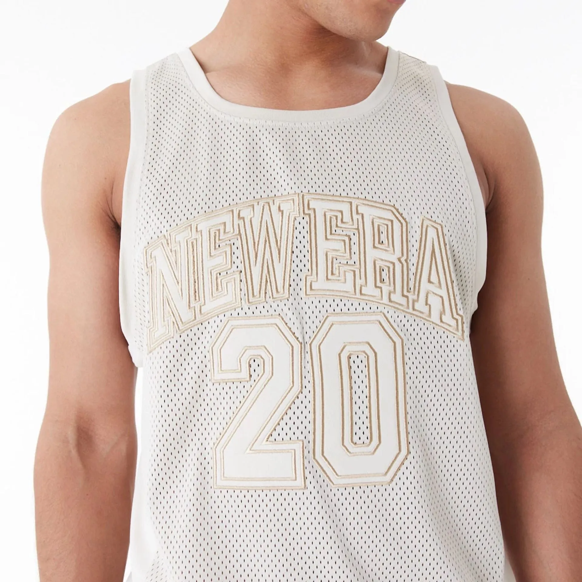 Camiseta de tirantes New Era Arch Logo Mesh