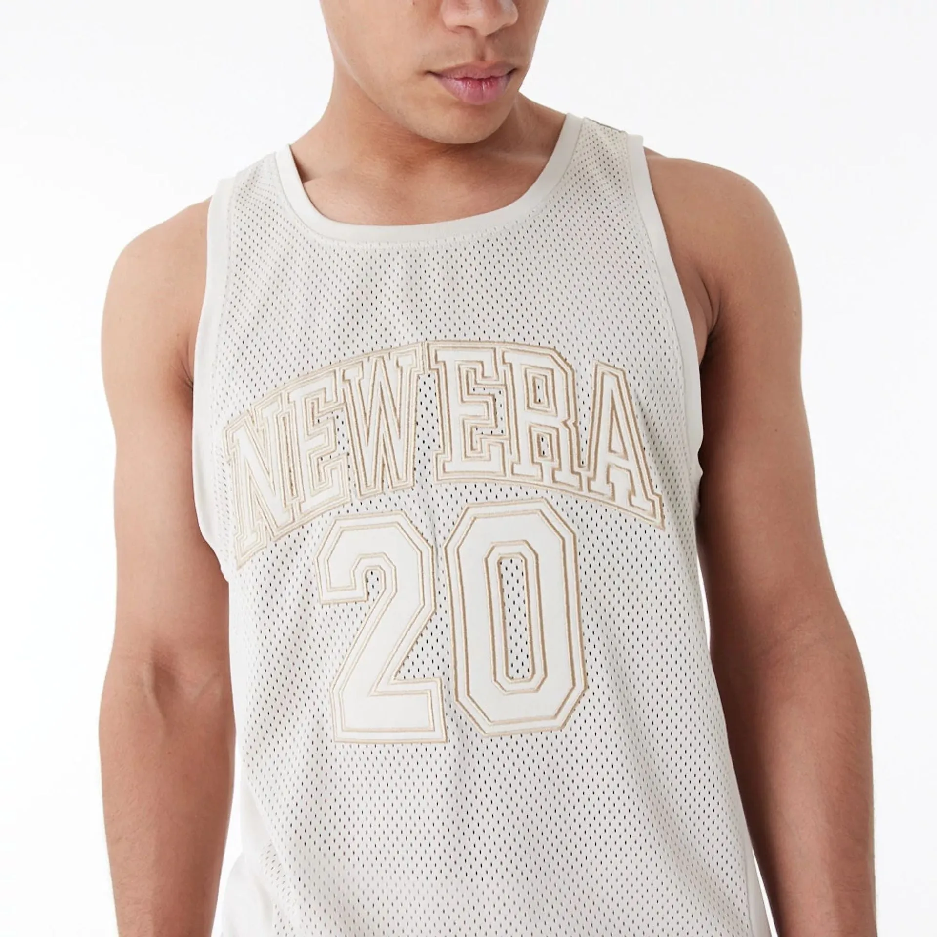 Camiseta de tirantes New Era Arch Logo Mesh