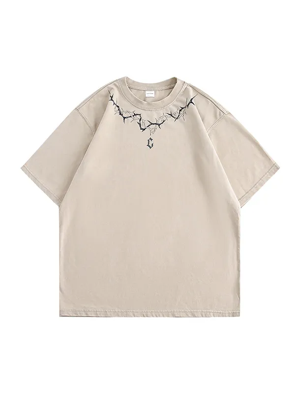 Camiseta extragrande de manga corta con estampado gráfico