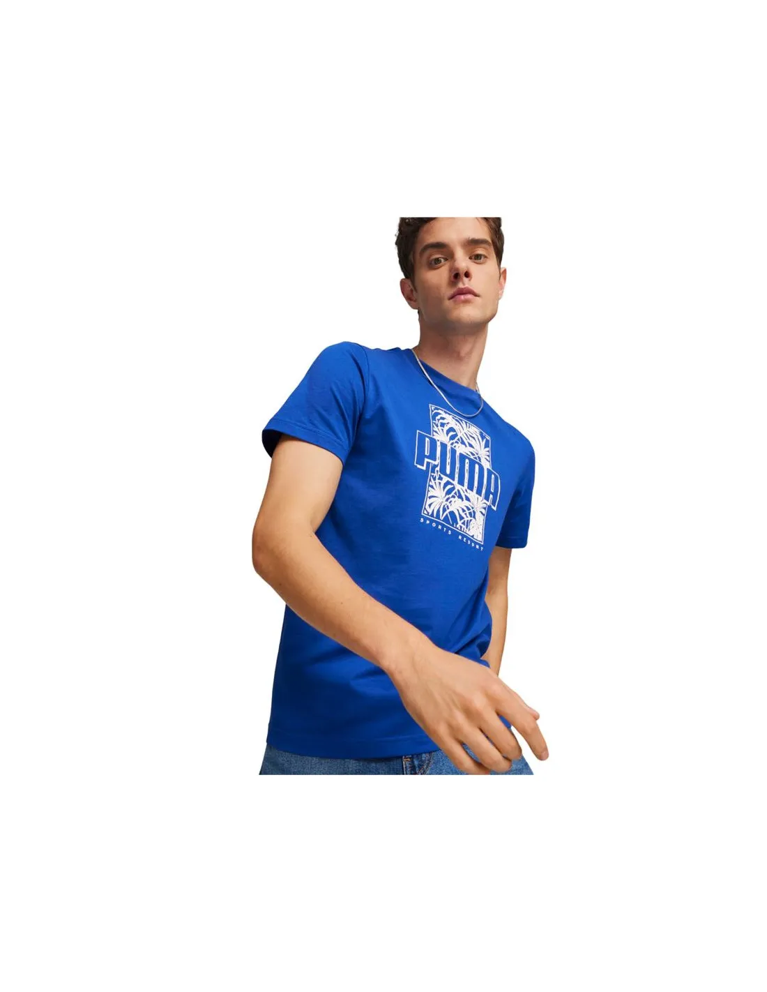 Camiseta Puma Essentials+ PALM RESORT Hombre Azul