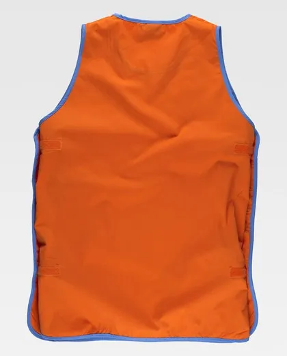 Casulla bicolor con ajustes laterales de velcro Naranja