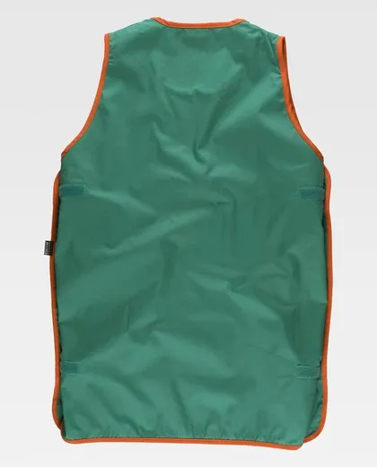 Casulla bicolor con ajustes laterales de velcro Verde