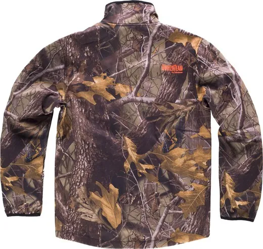Cazadora workshell con estampado Camuflaje Bosque Marrón