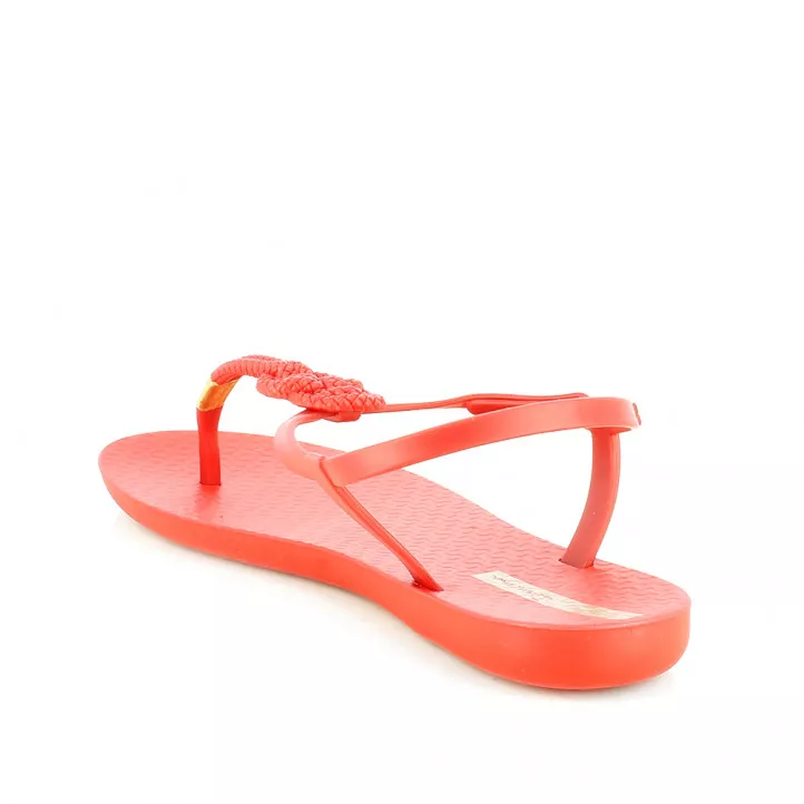Chanclas Ipanema rojas con nudo