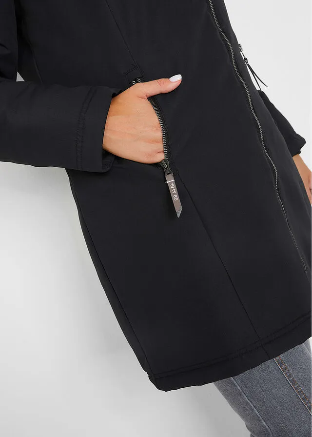 Chaqueta forrada con pelo Negro