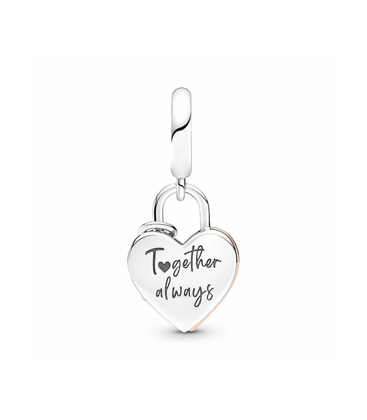 CHARM COLGANTE PANDORA CANDADO Y CORAZóN ROSE  780087C01