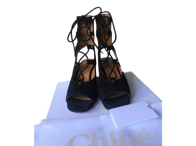 Chloé Sandalias Negro 