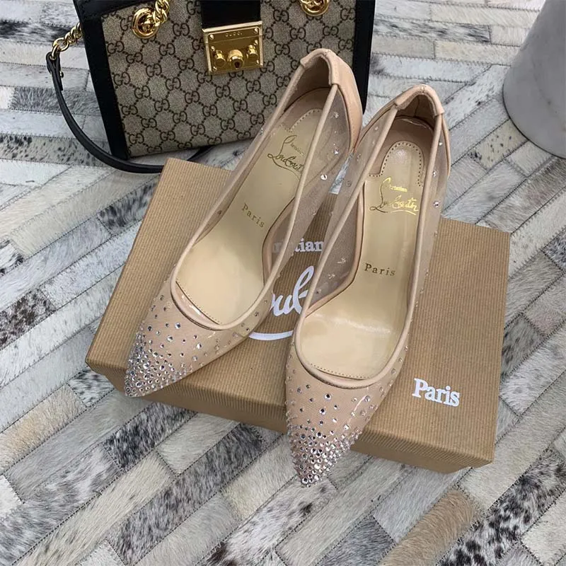 Christian Louboutin Mujer Zapatos Follies Strass Tacón 100mm