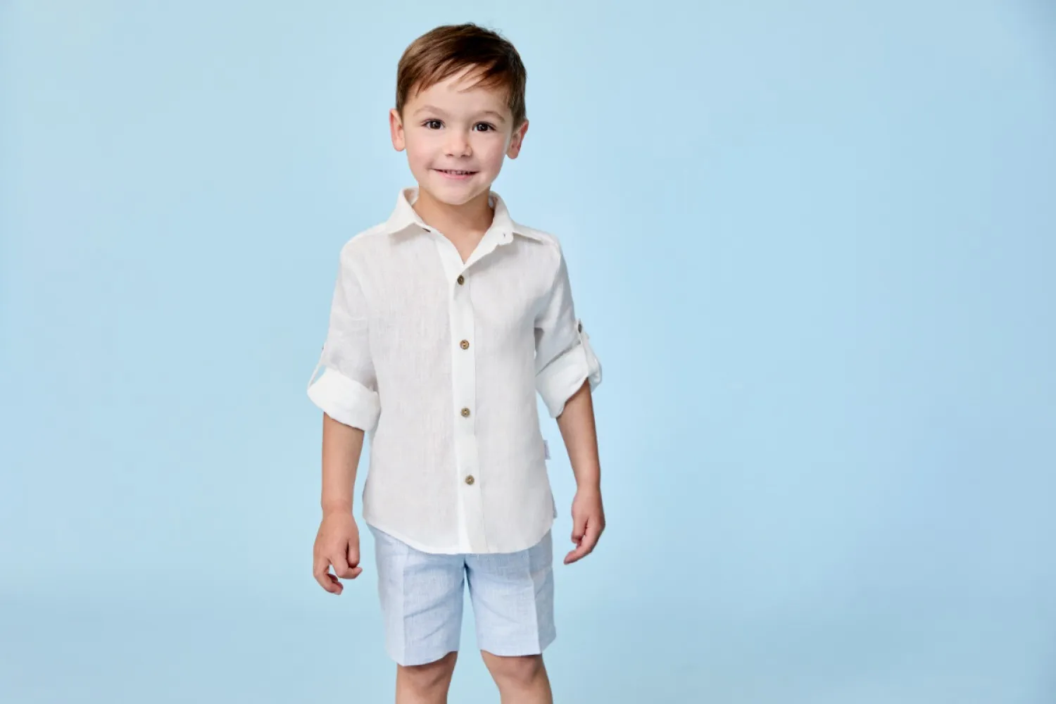 Conjunto Camisa y pantalón con fajín Colección Nuage