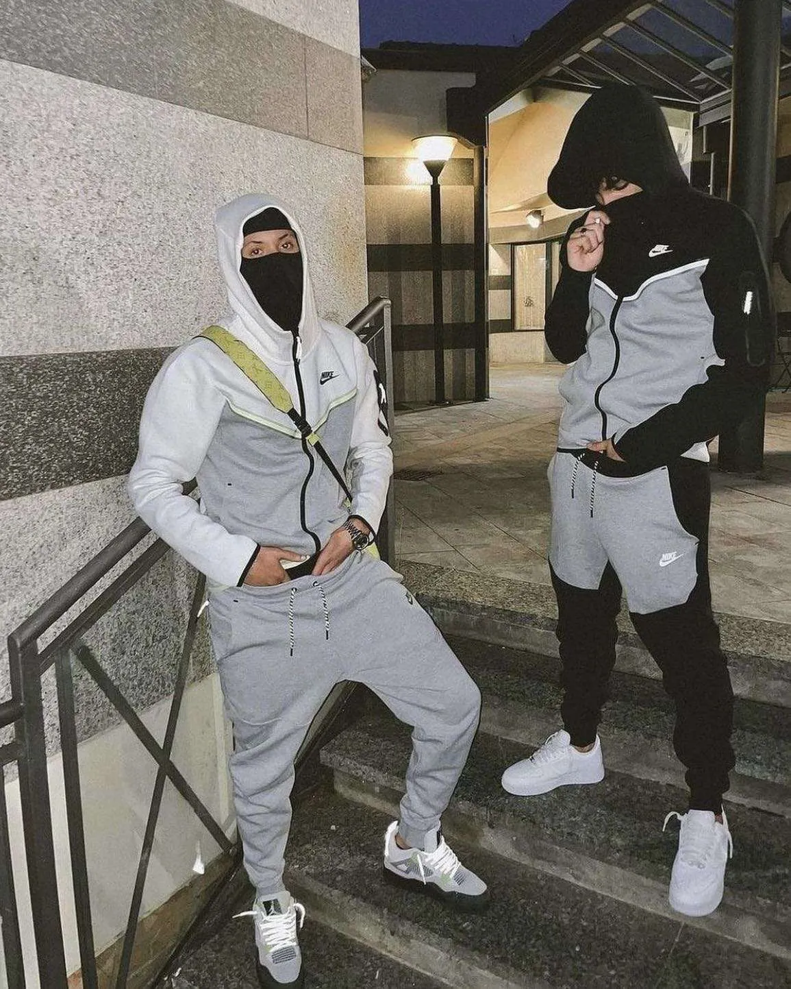 Conjunto de Chándal Nike Tech Fleece Negro/Gris