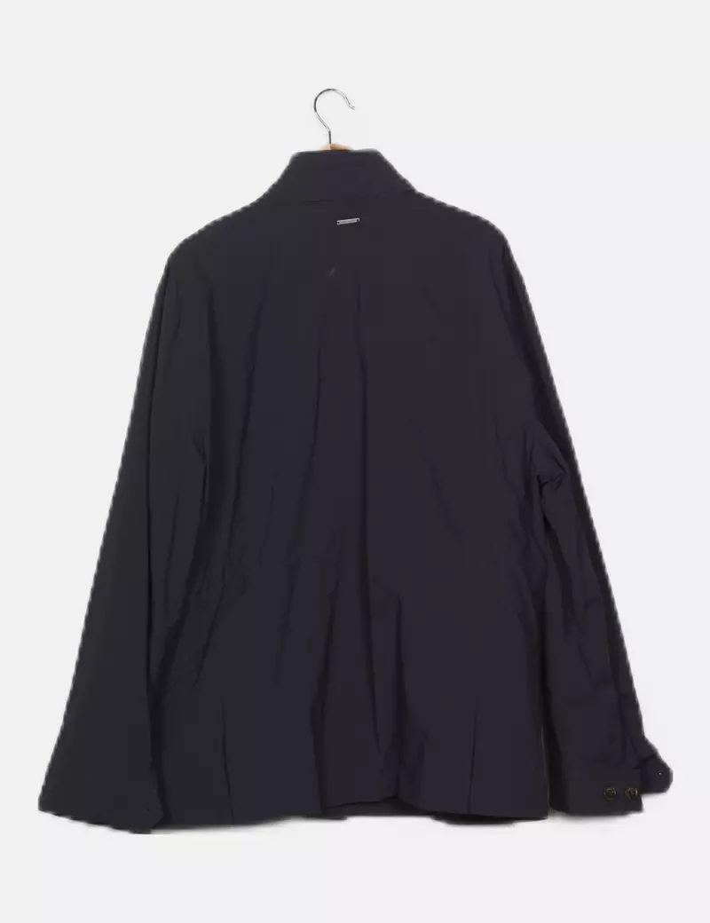 Cortefiel Chaqueta azul marina impermeable