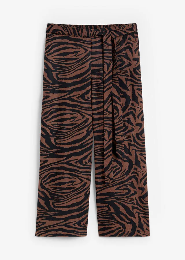 Culotte Negro estampado