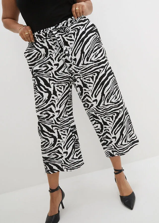 Culotte Negro estampado