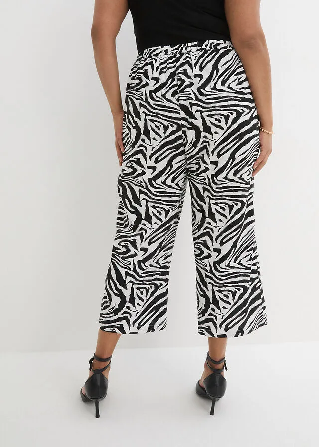 Culotte Negro estampado