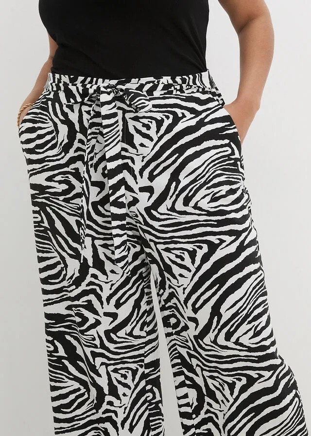 Culotte Negro estampado