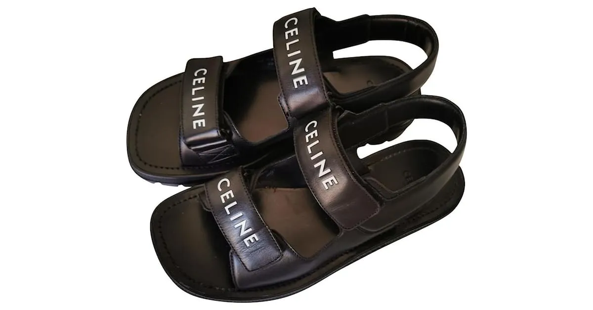 Céline Sandalias Negro 