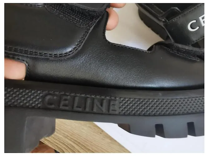 Céline Sandalias Negro 