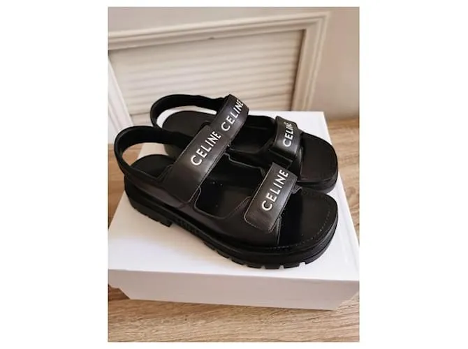 Céline Sandalias Negro 