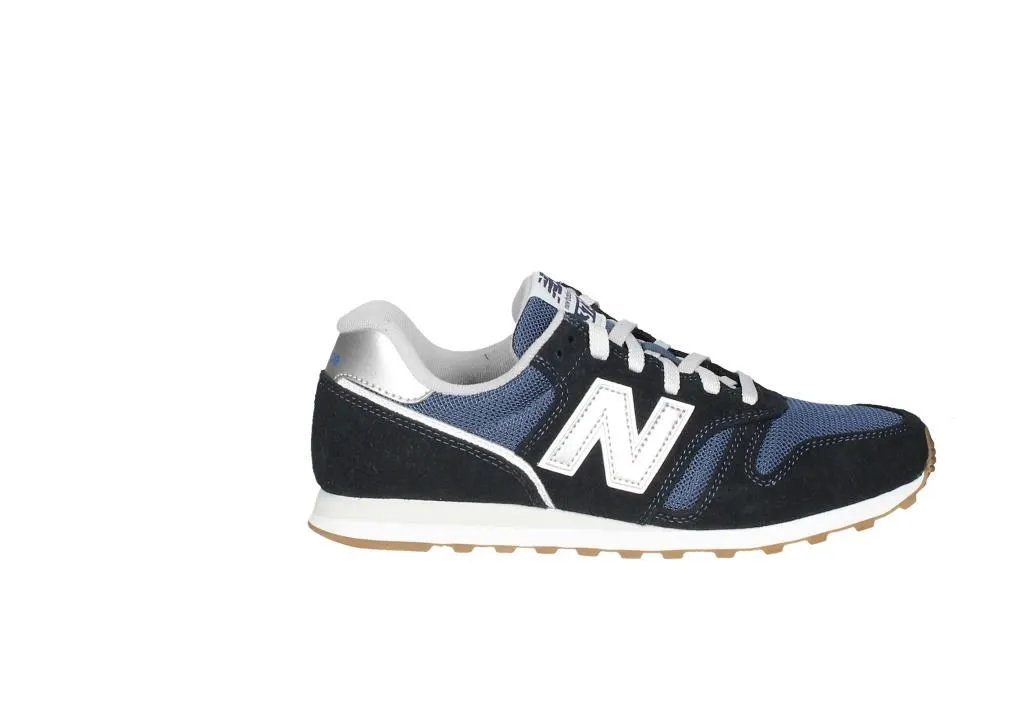 Deportivo Nobuck/nylon Azul Logo y Pieza Talon Plata
