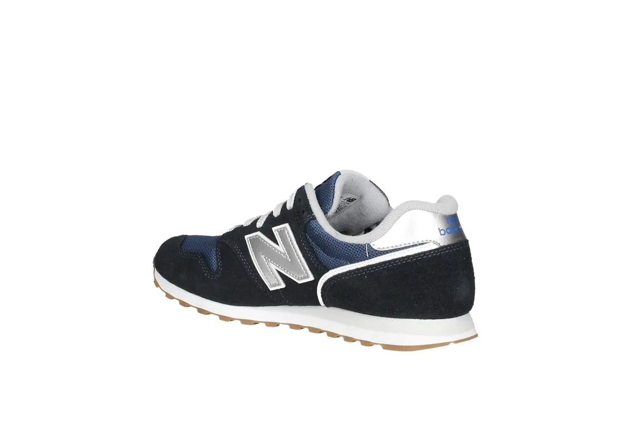 Deportivo Nobuck/nylon Azul Logo y Pieza Talon Plata