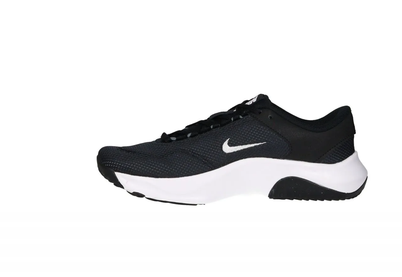 Deportivo Nylon Negro Pipa y Piso Blanco