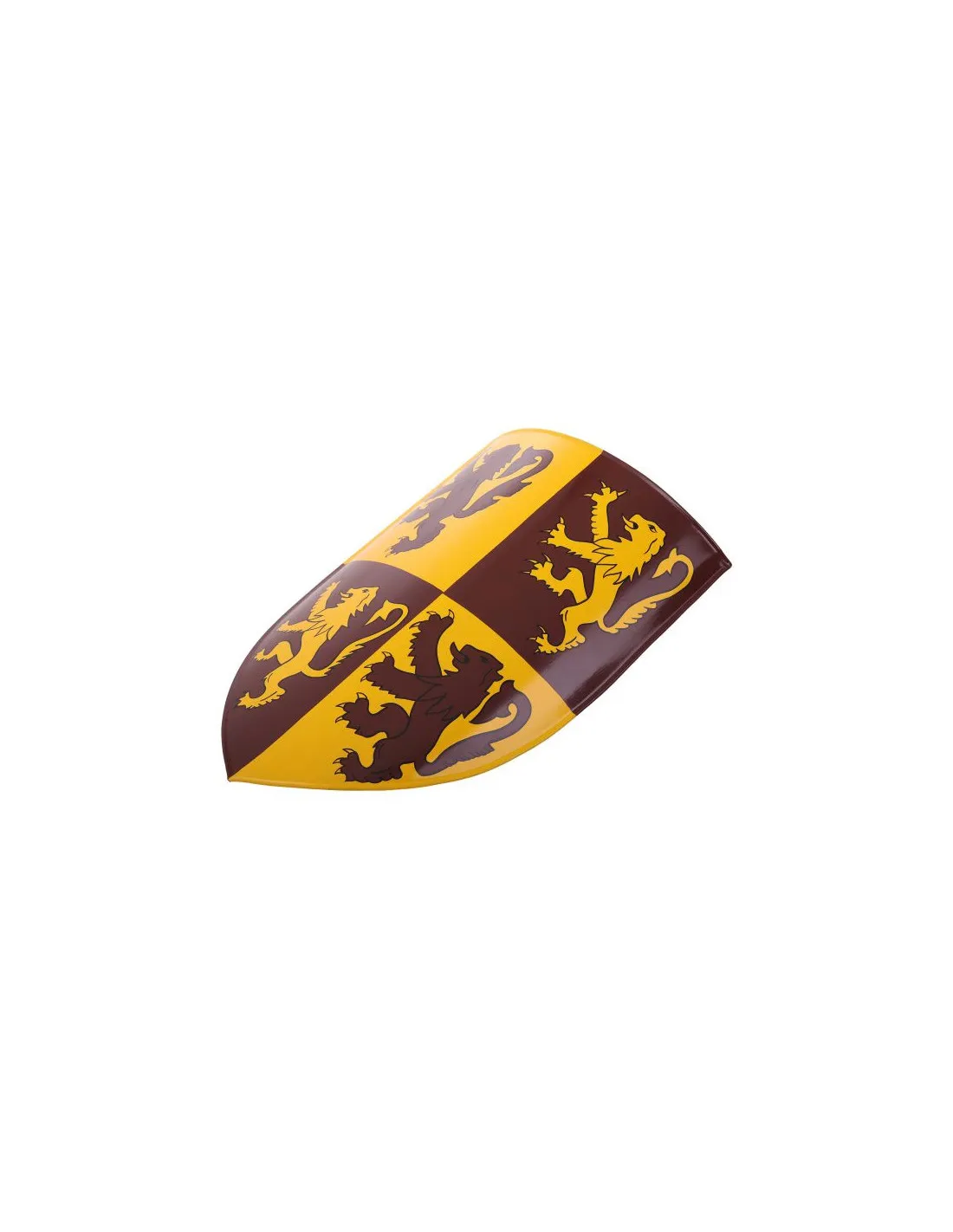 Escudo galés Owain Glyndwr con estampado león rampante
