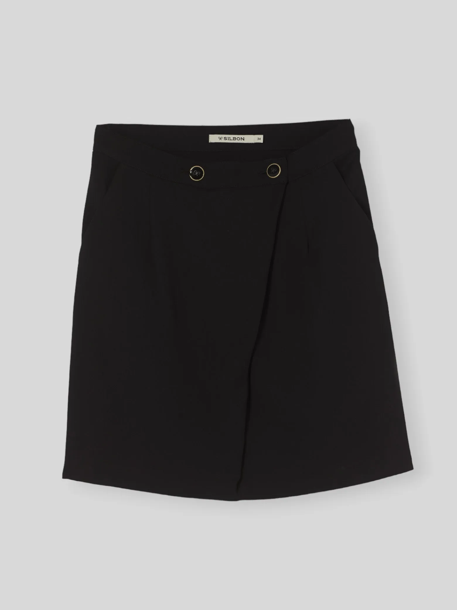 Falda clasica negro