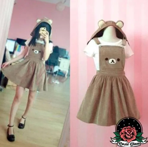 FALDA OVEROL OSITO  ROSIEGLAM