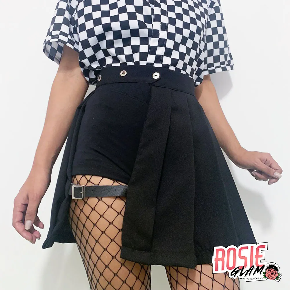 Falda Short Negra