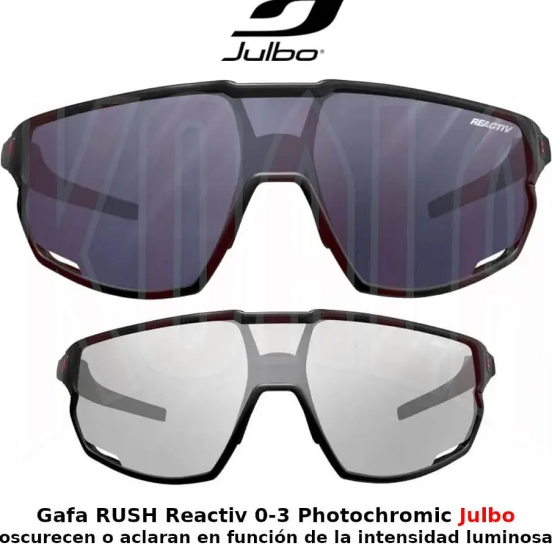 GAFA DE BIKE Y MONTAñA RUSH REACTIV 03 PHOTOCHROMIC JULBO