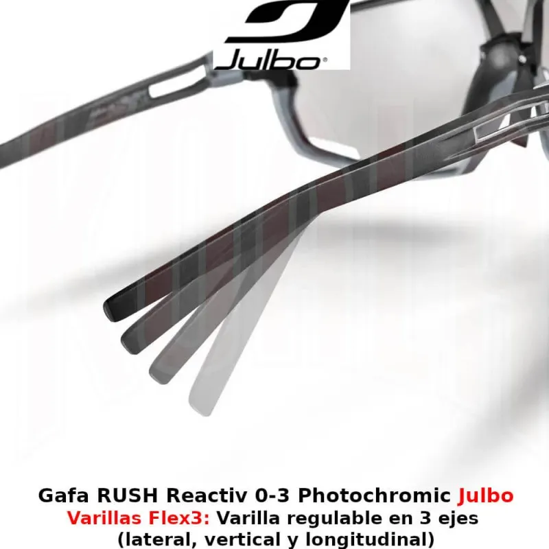 GAFA DE BIKE Y MONTAñA RUSH REACTIV 03 PHOTOCHROMIC JULBO