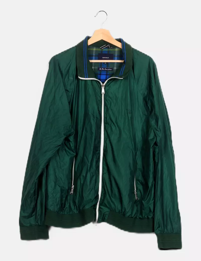 GANT Cazadora verde impermeable