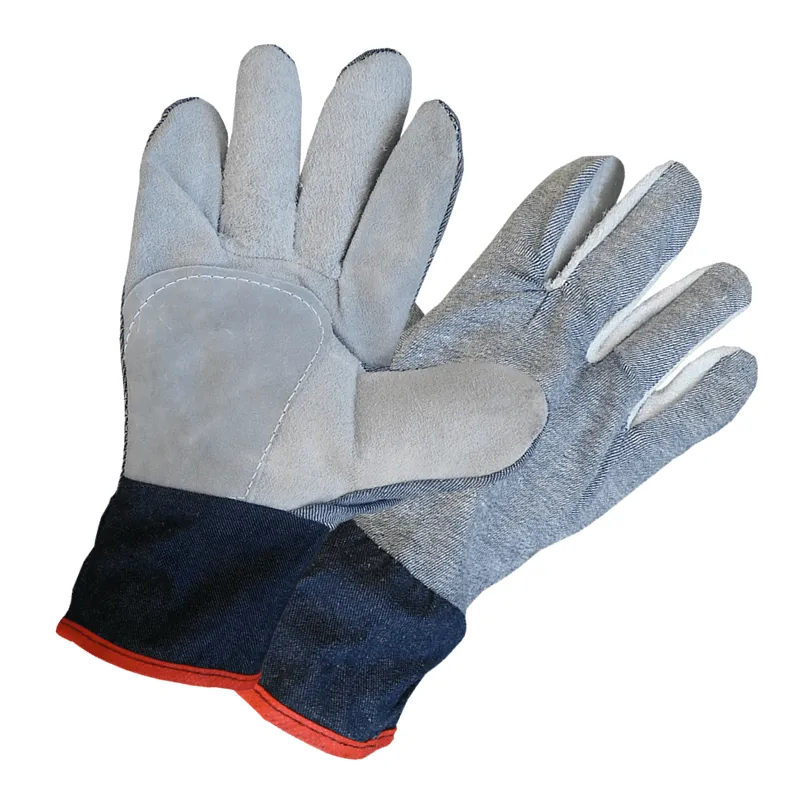 GUANTES COMBINADOS DESCARNE CON DORSO Y PUÑO DE JEAN