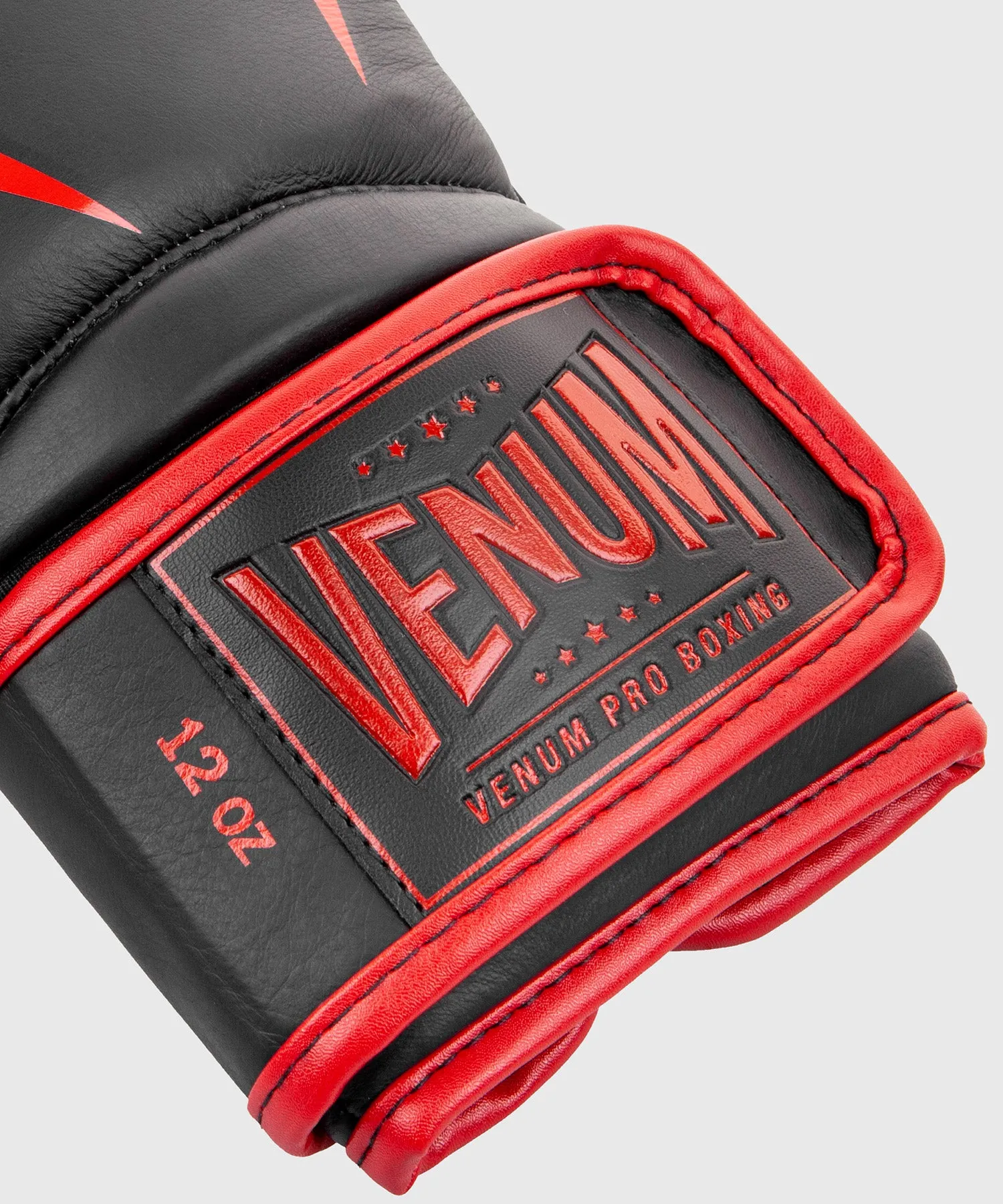 GUANTES DE BOXEO PROFESIONAL VENUM GIANT 2.0  – VELCRO  NEGRO/ROJO