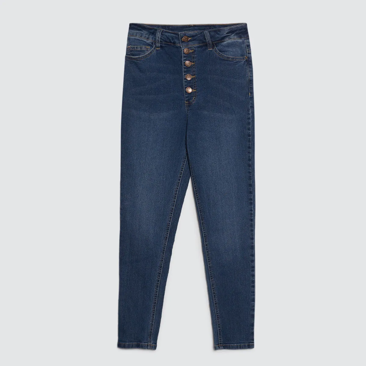 Jean Tipo Skinny Con Botonadura