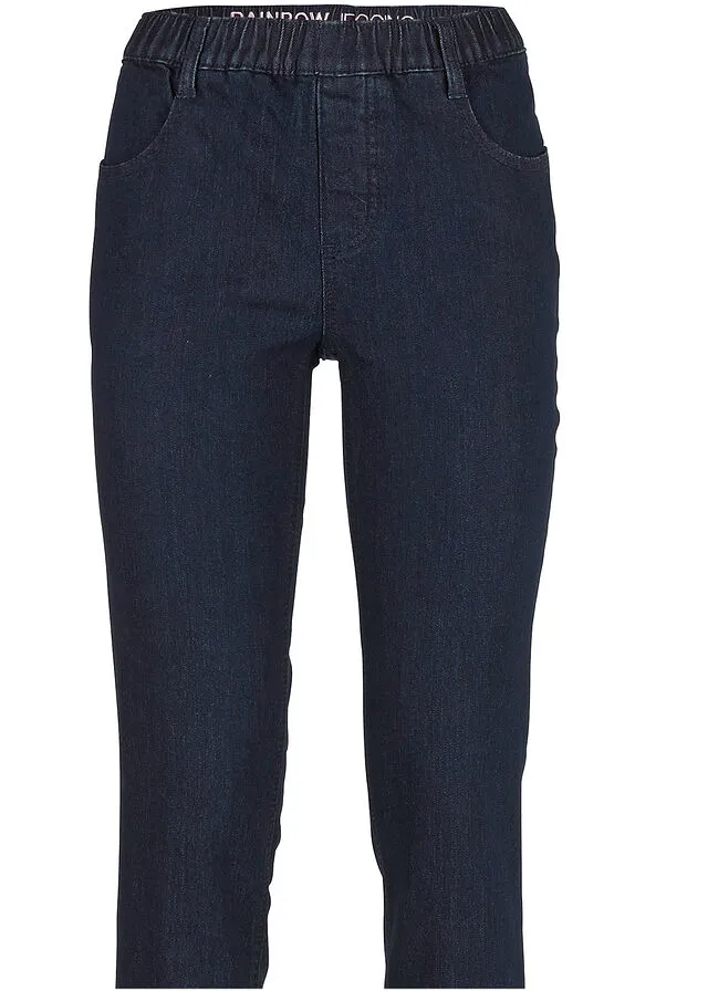 Jeggings efecto lavado denim neutro