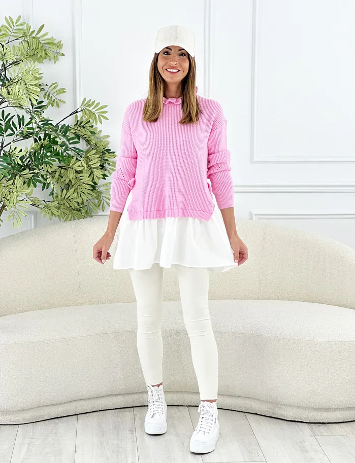 Jersey combinado rosa new