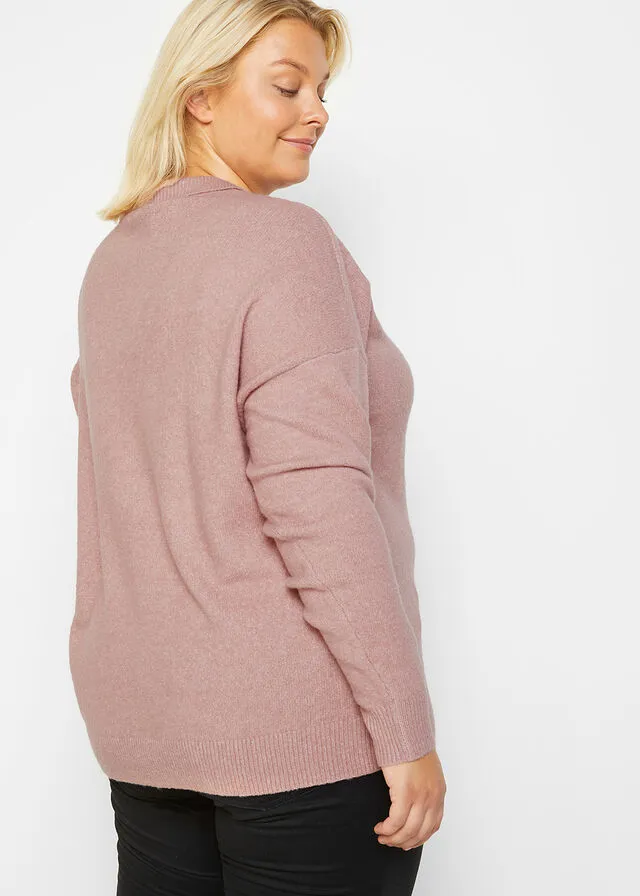 Jersey con cuello Rosa palo