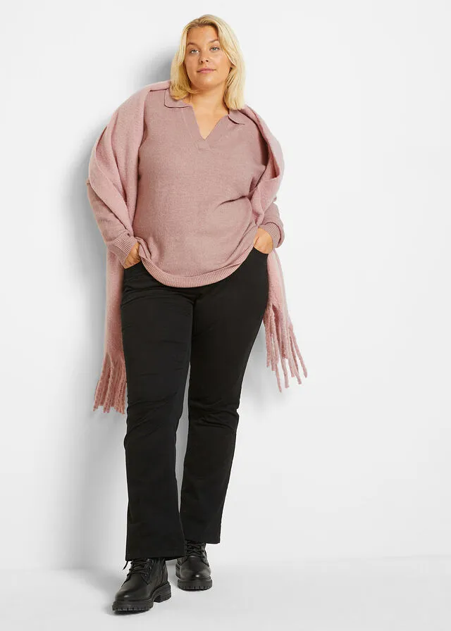 Jersey con cuello Rosa palo