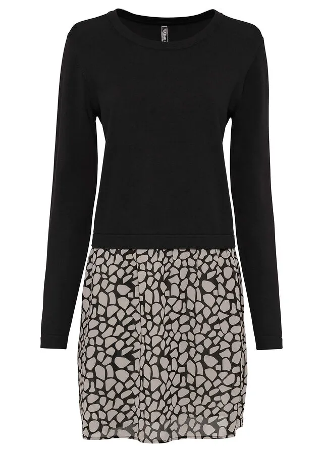 JERSEY CON FALDA NEGROGRIS