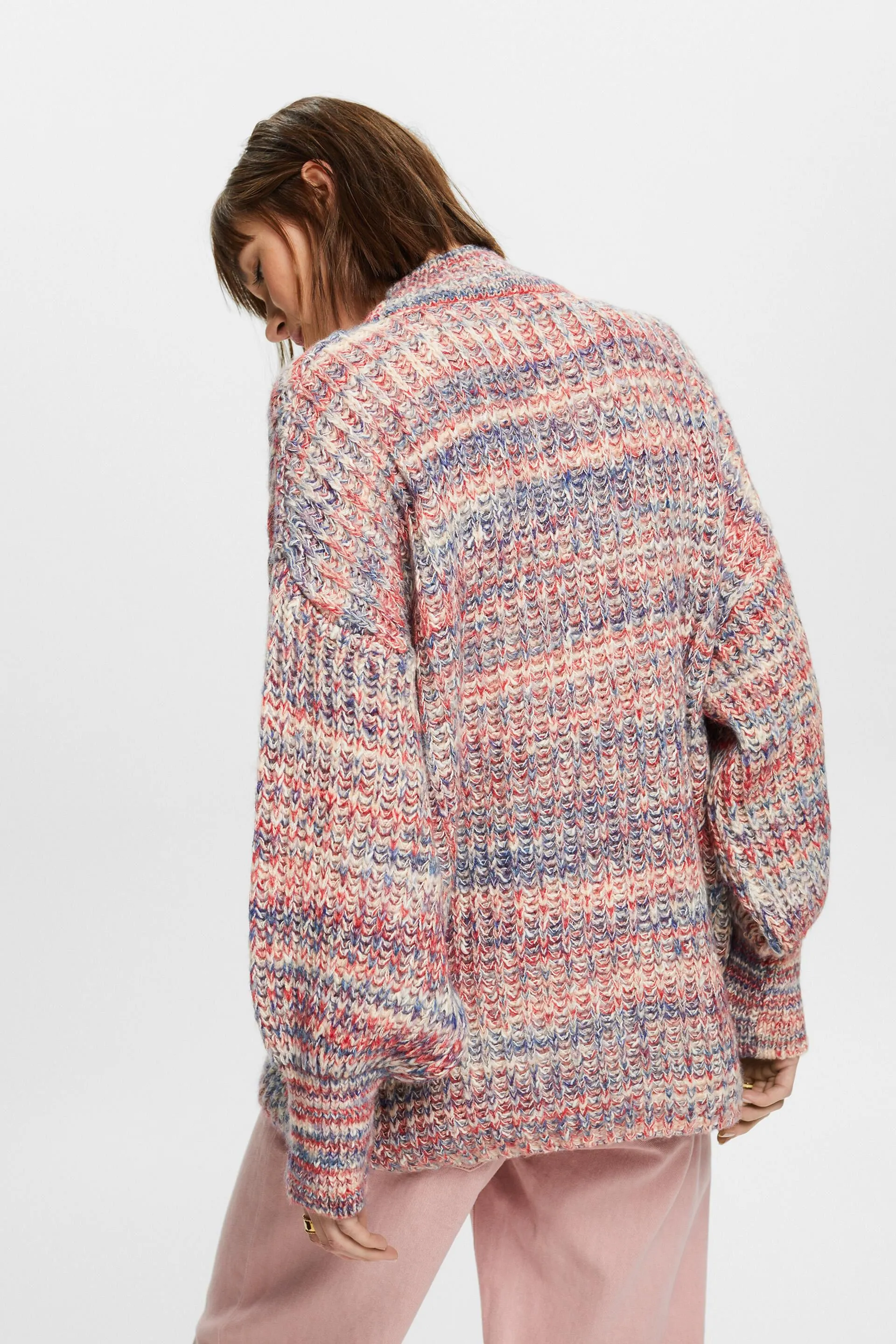 Jersey multicolor con cuello alto