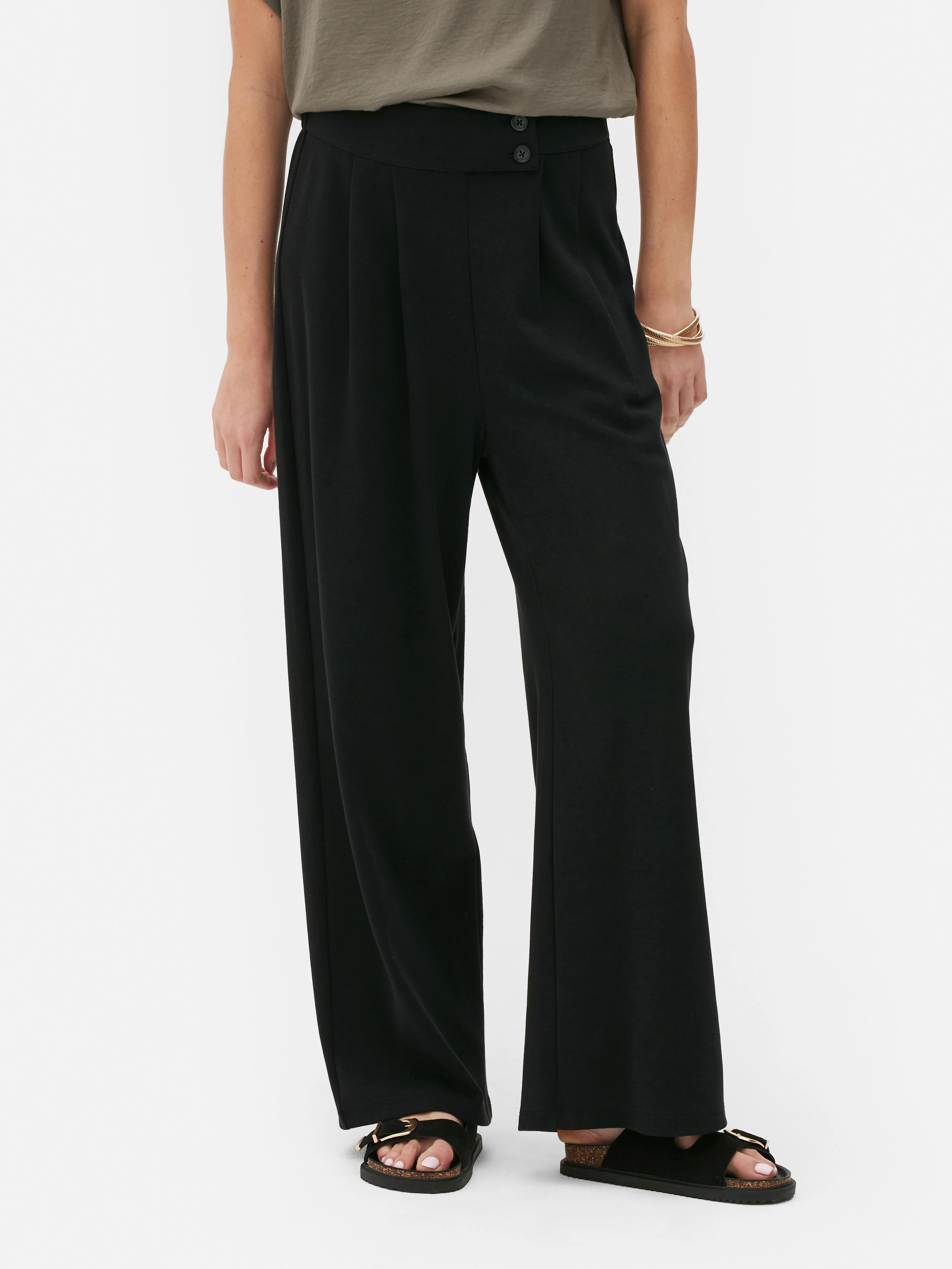 Joggers de vestir con pernera recta