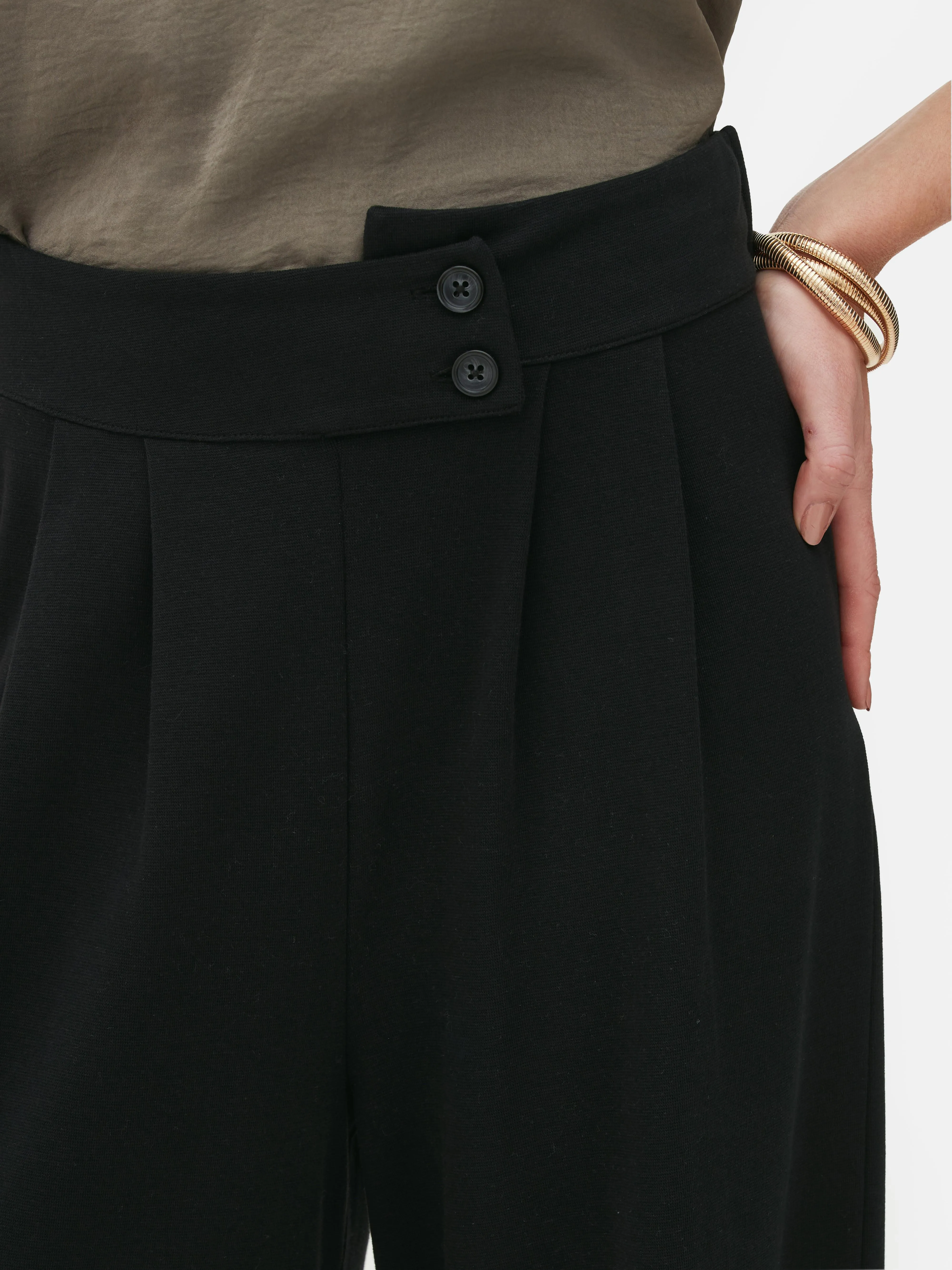 Joggers de vestir con pernera recta